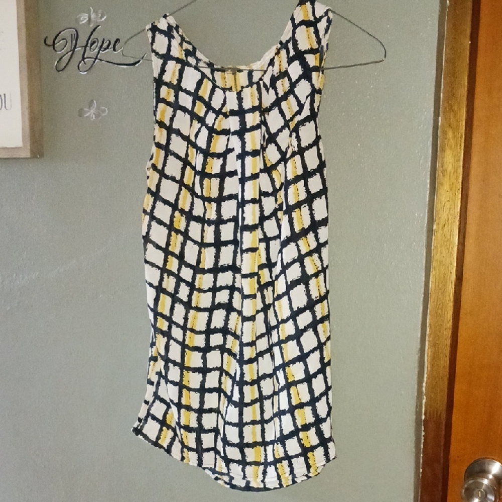 Stylish Yellow and Black Women's Blouse